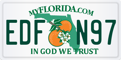 FL license plate EDFN97