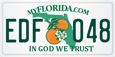FL license plate EDFO48
