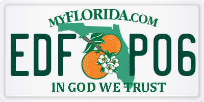 FL license plate EDFP06
