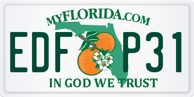 FL license plate EDFP31