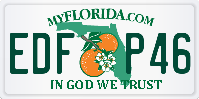 FL license plate EDFP46