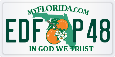 FL license plate EDFP48