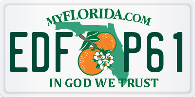 FL license plate EDFP61
