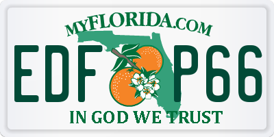 FL license plate EDFP66