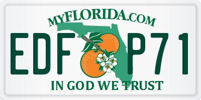 FL license plate EDFP71