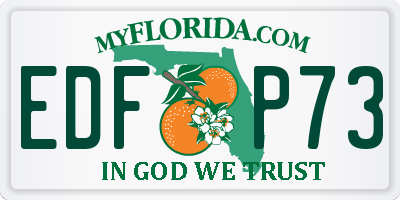 FL license plate EDFP73
