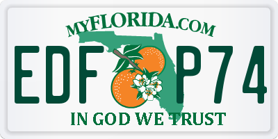 FL license plate EDFP74