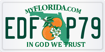FL license plate EDFP79