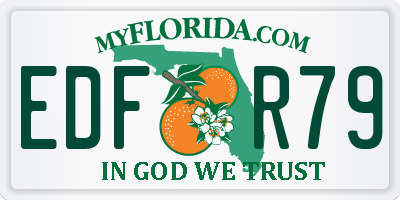 FL license plate EDFR79