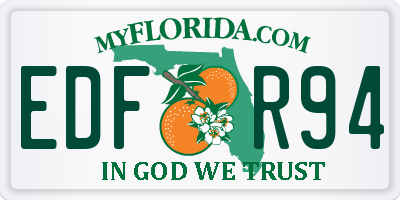 FL license plate EDFR94