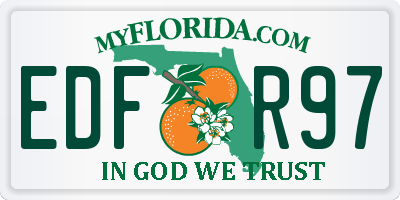 FL license plate EDFR97