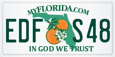 FL license plate EDFS48