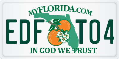 FL license plate EDFT04