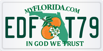 FL license plate EDFT79