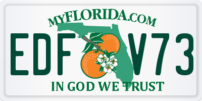 FL license plate EDFV73