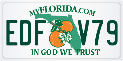 FL license plate EDFV79