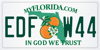 FL license plate EDFW44