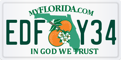 FL license plate EDFY34