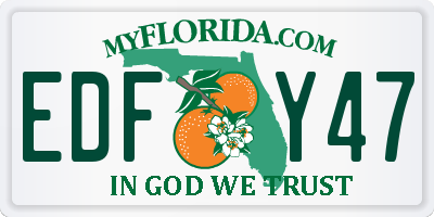 FL license plate EDFY47