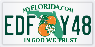 FL license plate EDFY48