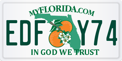 FL license plate EDFY74