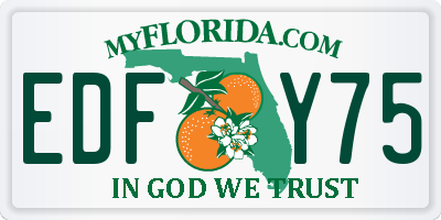 FL license plate EDFY75