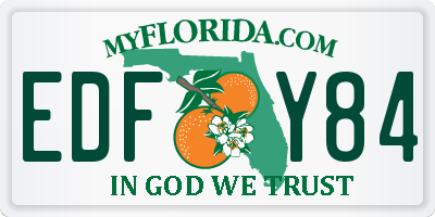 FL license plate EDFY84