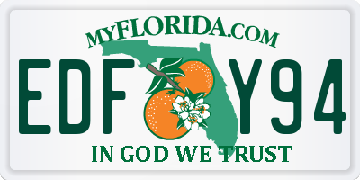 FL license plate EDFY94