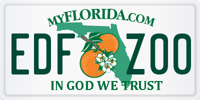 FL license plate EDFZ00