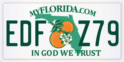 FL license plate EDFZ79