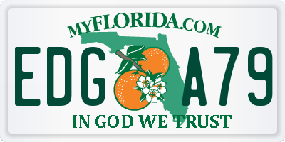 FL license plate EDGA79