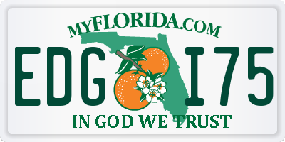 FL license plate EDGI75