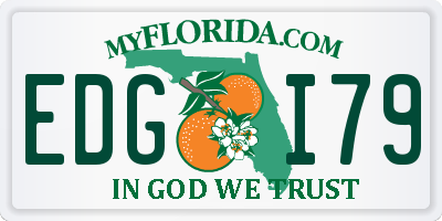 FL license plate EDGI79