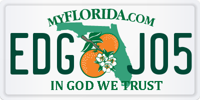 FL license plate EDGJ05