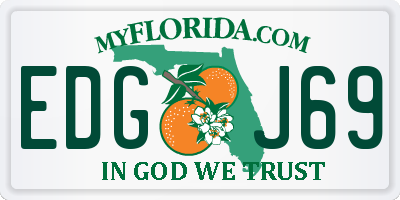 FL license plate EDGJ69