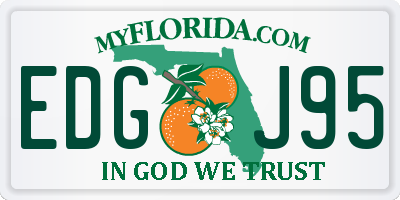 FL license plate EDGJ95