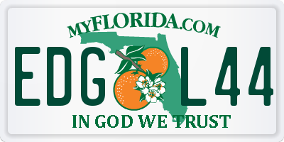 FL license plate EDGL44