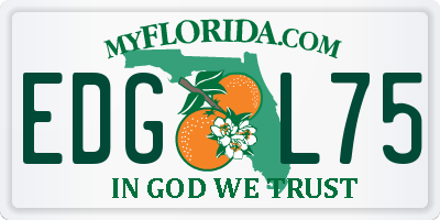 FL license plate EDGL75