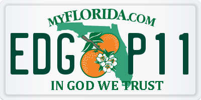FL license plate EDGP11