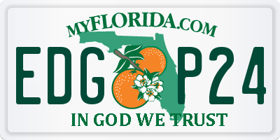 FL license plate EDGP24