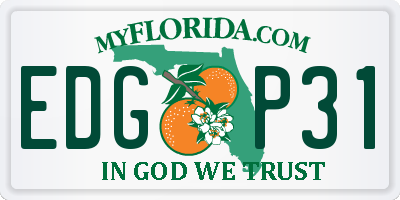 FL license plate EDGP31