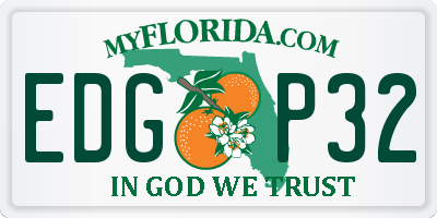 FL license plate EDGP32
