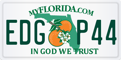FL license plate EDGP44