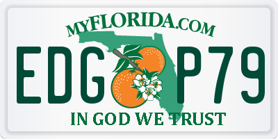 FL license plate EDGP79