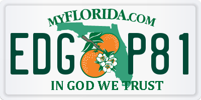 FL license plate EDGP81