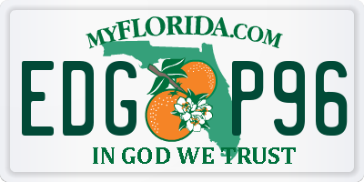 FL license plate EDGP96