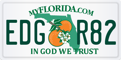 FL license plate EDGR82