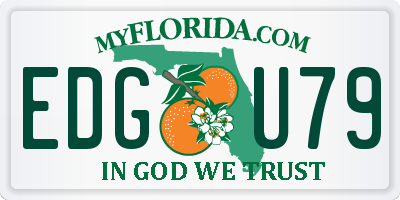 FL license plate EDGU79