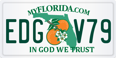 FL license plate EDGV79