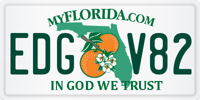 FL license plate EDGV82